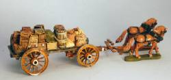 Flat Bed Supply Wagon with spoked wheels